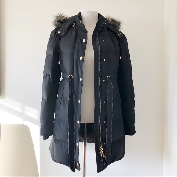 JUICY LONG DOWN WINTER COAT DETACHABLE HOOD SZ M - Picture 2 of 8